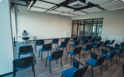 A modern meeting rooms with set of seats