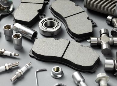 Composition of different parts and accessories for trucks and trailers